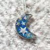Silver Lined Glitter Moon